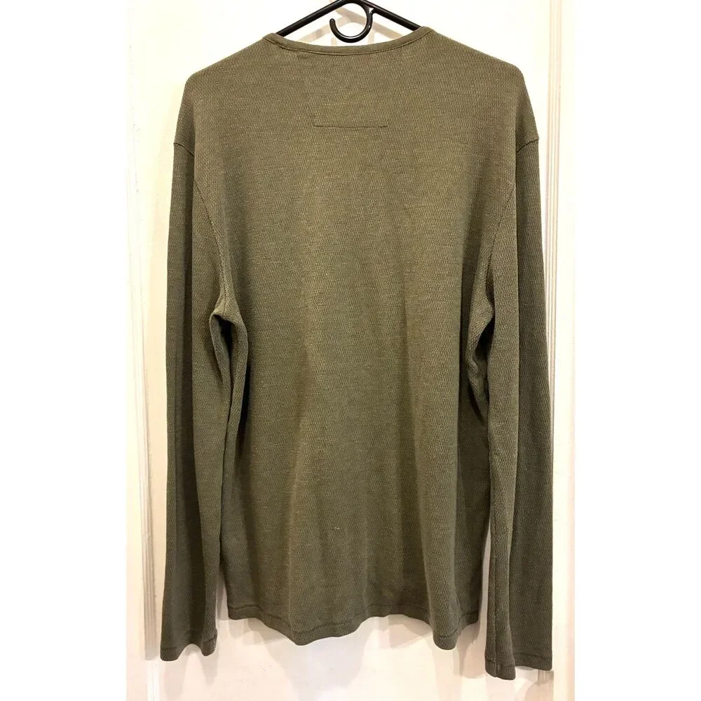 John Varvatos Star USA Green Pullover Shirt Top   Mens Size Large
